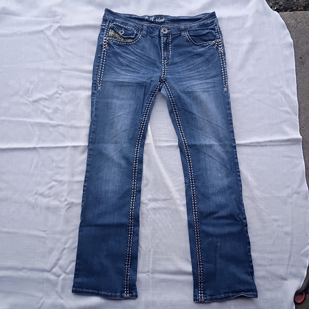 L.A. Idol Jeans Size 13 Bootcut Studded Western Pocket Y2K​ - Picture 3 of 12